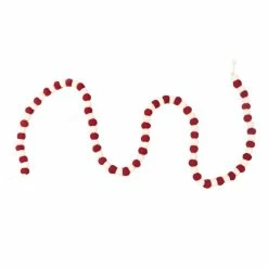 Budget 👏 6ft. Red & White Felt Pom Pom Garland by Ashland® 🤩 -Christmas Shop 10700807 3