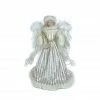 Coupon 😉 16" Angel in Silver & White Striped Robes by Ashland® ⭐ -Christmas Shop 10700860 1