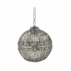 Best Pirce 🥰 Assorted 4" Silver Glass Ornament by Ashland® ⌛ -Christmas Shop 10700870 2