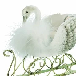 Promo 🎉 9" 🎄 Christmas Swan Tabletop Sleigh by Ashland® 👏 -Christmas Shop 10700928 2