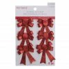 Best Sale 🌟 Red Glitter Bows, 6ct. by Ashland® 🎁 Christmas 😉