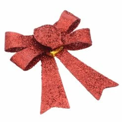 Best Sale 🌟 Red Glitter Bows, 6ct. by Ashland® 🎁 Christmas 😉 -Christmas Shop 10701081 2