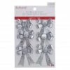 Cheapest 💯 Silver Glitter Bows, 6ct. by Ashland® 🎅 Christmas ✨