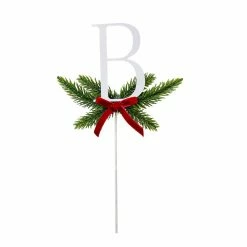 Cheap ✔️ Christmas Pine Sprig Letter B Pick by Ashland® 🥰