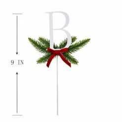 Cheap ✔️ Christmas Pine Sprig Letter B Pick by Ashland® 🥰 -Christmas Shop 10701095 3