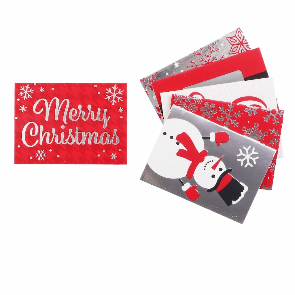 Brand new β¨ Red & Silver Foil Folded Gift Tags by Celebrate It™ π Christmas π€© 4 Brand new β¨ Red & Silver Foil Folded Gift Tags by Celebrate It™ π Christmas π€© - Image 2