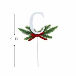 Buy ❤️ Christmas Pine Sprig Letter C Pick by Ashland® 💯 -Christmas Shop 10701097 3