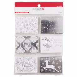 Hot Sale ⭐ Silver Foil Folded Gift Tags by Celebrate It™ 🎄 Christmas 🌟