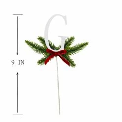 Deals 🛒 Christmas Pine Sprig Letter G Pick by Ashland® ✨ -Christmas Shop 10701107 3