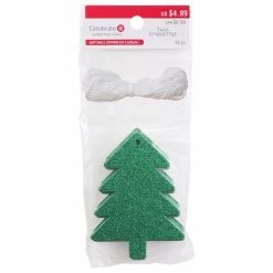 Best Sale 🔔 Green Glitter Tree Paper Gift Tags, 20ct. by Celebrate It™ 🎄 Christmas 🤩