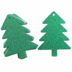 Best Sale 🔔 Green Glitter Tree Paper Gift Tags, 20ct. by Celebrate It™ 🎄 Christmas 🤩 -Christmas Shop 10701116 3