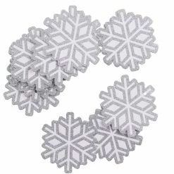 Best Sale 💯 Silver Glitter & White Snowflake Paper Gift Tags, 20ct. by Celebrate It™ 🎄 Christmas 🔔 -Christmas Shop 10701119 3