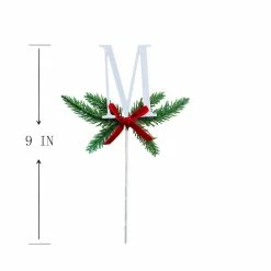 Flash Sale 🎉 Christmas Pine Sprig Letter M Pick by Ashland® 👍 -Christmas Shop 10701122 3