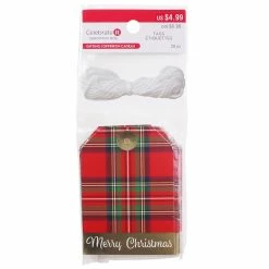 Cheapest 😍 Plaid Merry 🎄 Christmas Gifting Tags by Celebrate It™ 🎁