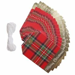 Cheapest 😍 Plaid Merry 🎄 Christmas Gifting Tags by Celebrate It™ 🎁 -Christmas Shop 10701125 3