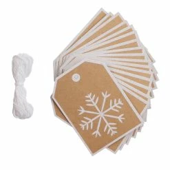 New 🥰 Snowflake ❄ Christmas Kraft Gift Tags by Celebrate It™ 🔔 -Christmas Shop 10701129 3