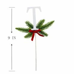 Cheapest 👏 Christmas Pine Sprig Letter T Pick by Ashland® ✔️ -Christmas Shop 10701141 3