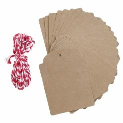 Flash Sale 🌟 Brown Kraft Gift Tags by Celebrate It™ 🌟 -Christmas Shop 10701148 3