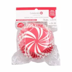 Deals 🛒 Peppermint Jumbo Baking Cups by Celebrate It®, 24ct. 🌟 -Christmas Shop 10701383 3