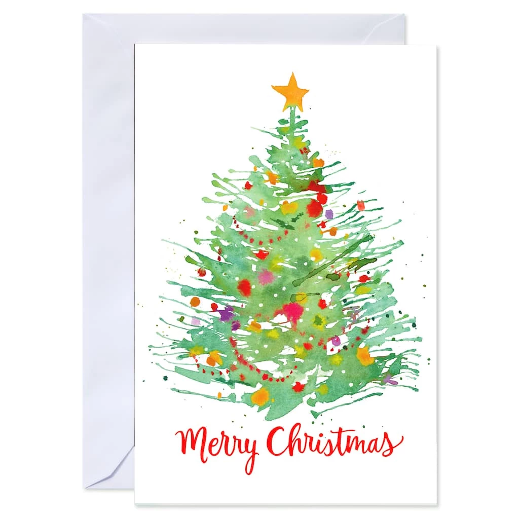 Discount βοΈ American Greetings® Merry β Christmas Watercolor Tree Box of Cards π€© 5 Discount βοΈ American Greetings® Merry β Christmas Watercolor Tree Box of Cards π€© - Image 3