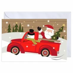 Buy π American Greetings® Santa & Red Truck Box of Cards π₯°