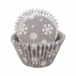 Promo ⌛ Snowflake Jumbo Baking Cups by Celebrate It®, 24ct. 🔥
