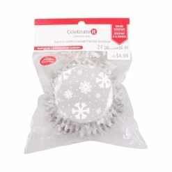 Promo ⌛ Snowflake Jumbo Baking Cups by Celebrate It®, 24ct. 🔥 -Christmas Shop 10701398 3