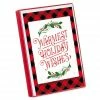 Cheapest 👍 American Greetings® Plaid Warmest Holiday Wishes Box of Cards 🌟 -Christmas Shop 10701407 1