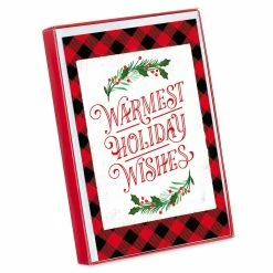 Cheapest π American Greetings® Plaid Warmest Holiday Wishes Box of Cards π