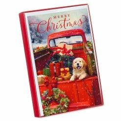 Outlet ❤️ American Greetings® 🐶 Dog in Red Truck Box of Cards 🔔