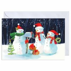 New π American Greetings® 3 Snowmen Box of Cards π
