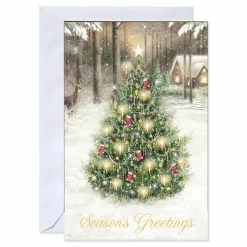 Outlet 🌟 American Greetings® Season's Greetings Tree Box of Cards ❤️ -Christmas Shop 10701428 2
