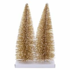 Buy ✨ 12" Gold Bottle Brush Trees, 2ct. by Ashland® 🥰