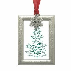 Wholesale 🔥 Silver Snowflake 2022 Rectangle Ornament Frame by Studio Décor® by Studio Decor 🥰