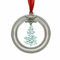 Hot Sale 🛒 Silver 2022 Snowflake Round Ornament Frame by Studio Décor® by Studio Decor 🧨