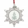 Promo 🔥 Silver 2022 Jeweled Snowflake Round Ornament Frame by Studio Décor® by Studio Decor 😀 -Christmas Shop 10701577 1