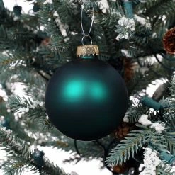 Cheap 🛒 8ct. 2.5" Matte Dark Green Glass Ball Ornaments by Ashland® 👏 -Christmas Shop 10701620 3