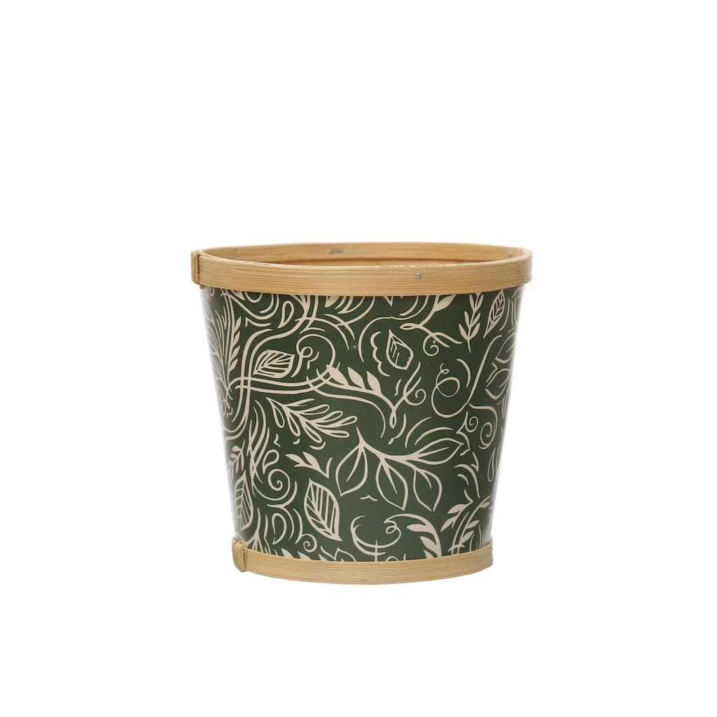 Outlet π 6" Green Bamboo Print Pot by Ashland® π 3 Outlet π 6" Green Bamboo Print Pot by Ashland® π