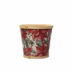 Budget ⭐ 6" Poinsettia Bamboo Print Pot by Ashland® ✔️