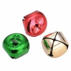 Buy ⭐ 20mm Red, Gold & Green Bells by Creatology™ 😀