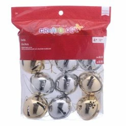 Cheapest 😍 48mm Silver & Gold Bells by Creatology™ 🌟 -Christmas Shop 10701778 1