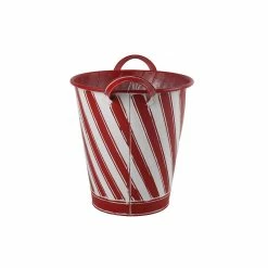 Wholesale 🔥 12.5" Small Red Stripe Galvanize Bucket by Ashland® 👏 -Christmas Shop 10701817 2
