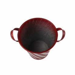 Wholesale 🔥 12.5" Small Red Stripe Galvanize Bucket by Ashland® 👏 -Christmas Shop 10701817 4