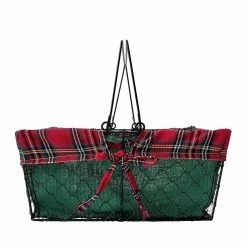 Budget 🧨 13" Large Wire Basket with Green Burlap by Ashland® ✨