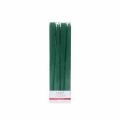 Promo 😀 10" Smooth Green Taper Candles by Ashland®, 4ct. 🧨