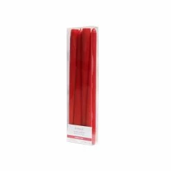 Best Sale ✔️ 10" Smooth Red Taper Candles by Ashland®, 4ct. ❤️ -Christmas Shop 10701830 4