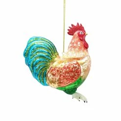 Outlet 😀 Glass Rooster Ornament by Ashland® 🛒 -Christmas Shop 10701849 3