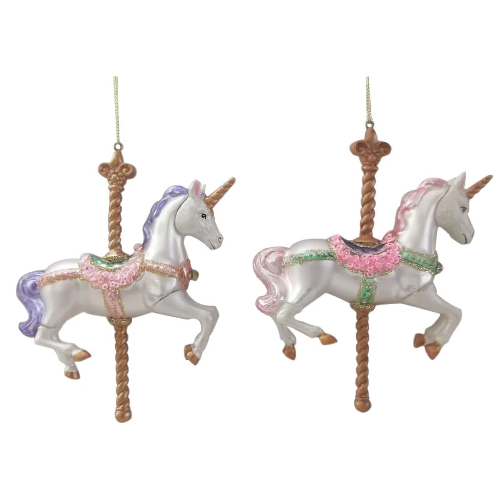 Wholesale 𧨠Assorted 6" Glass Carousel Ornament by Ashland® π€© 4 Wholesale 𧨠Assorted 6" Glass Carousel Ornament by Ashland® π€© - Image 2