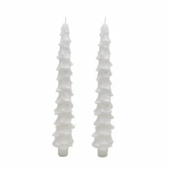 Buy 🛒 10.5" White 🎄 Christmas Tree Taper Candles by Ashland®, 2ct. 💯