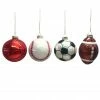 Best Pirce ❤️ Assorted 3" Glass Sports Ball Ornament by Ashland® 🤩 -Christmas Shop 10701855 1